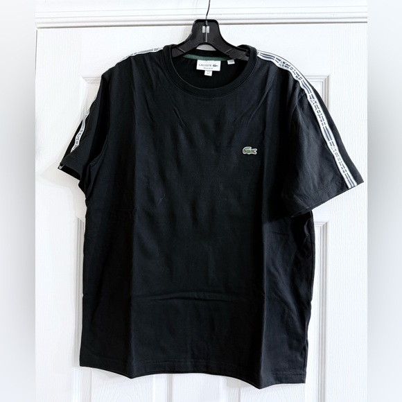 Lacoste Men's Black Tee with Logo - Picture 1 of 2